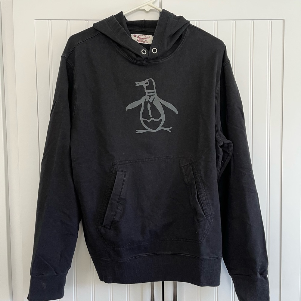 Black Penguin Pullover Hoodie